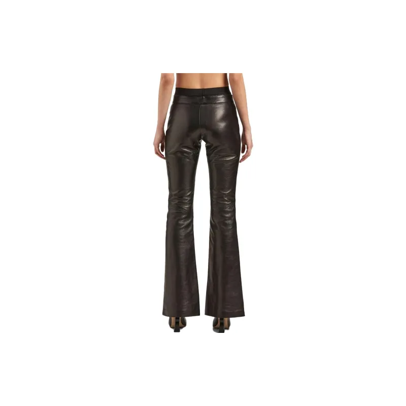 PALM ANGELS Panelled Flared Trousers-4