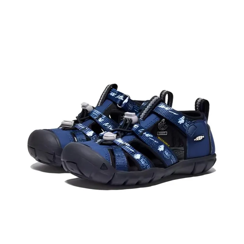 NEW ACOUSTIC CAMP x KEEN Seacamp 2 CNX Collaboration Low Top Kids' Outdoor Shoes Blue Teenagers-3