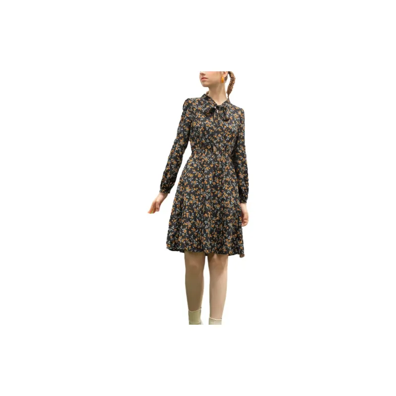 Lagogo Long-Sleeved Dresses Women's Mixed Color-2