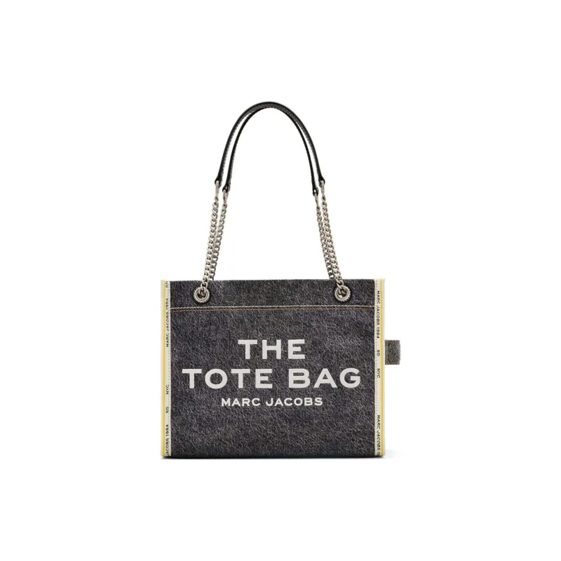 MARC JACOBS The Denim Chain Medium Tote Bag-0