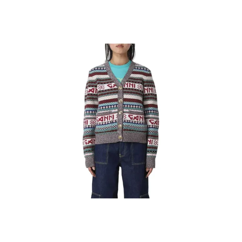 GANNI Sweaters Women's Brown-2
