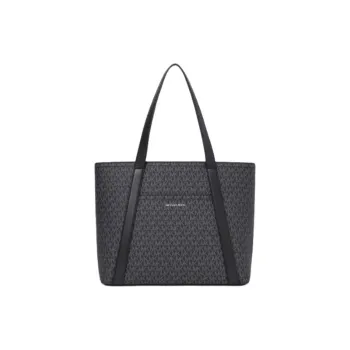 MICHAEL KORS MK Cooper Coated Canvas Tote Bag Shopping Bag Shoulder Bag Handbag Men's Black