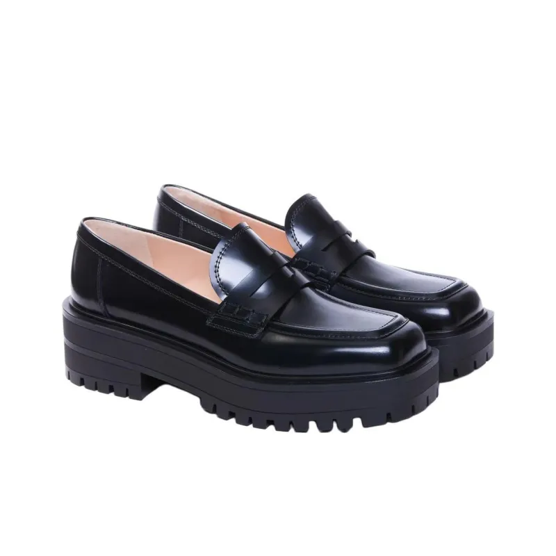 GIANVITO ROSSI Loafers 5cm Women's Black-2