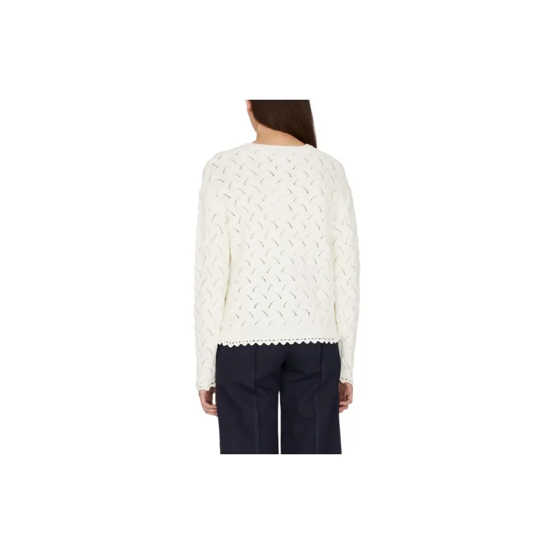 KENZO Loose Fit Sweater Women's White-3