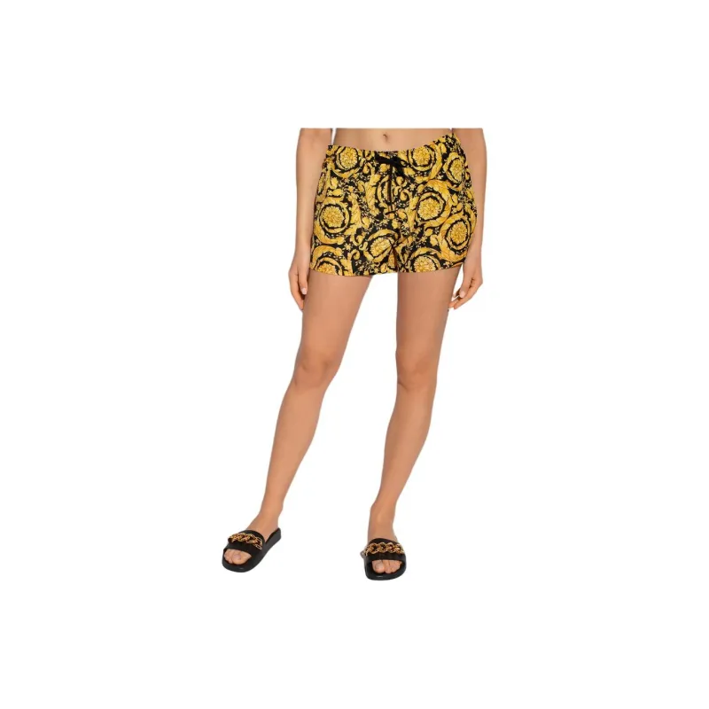 VERSACE Baroque print Drawstring Shorts-3