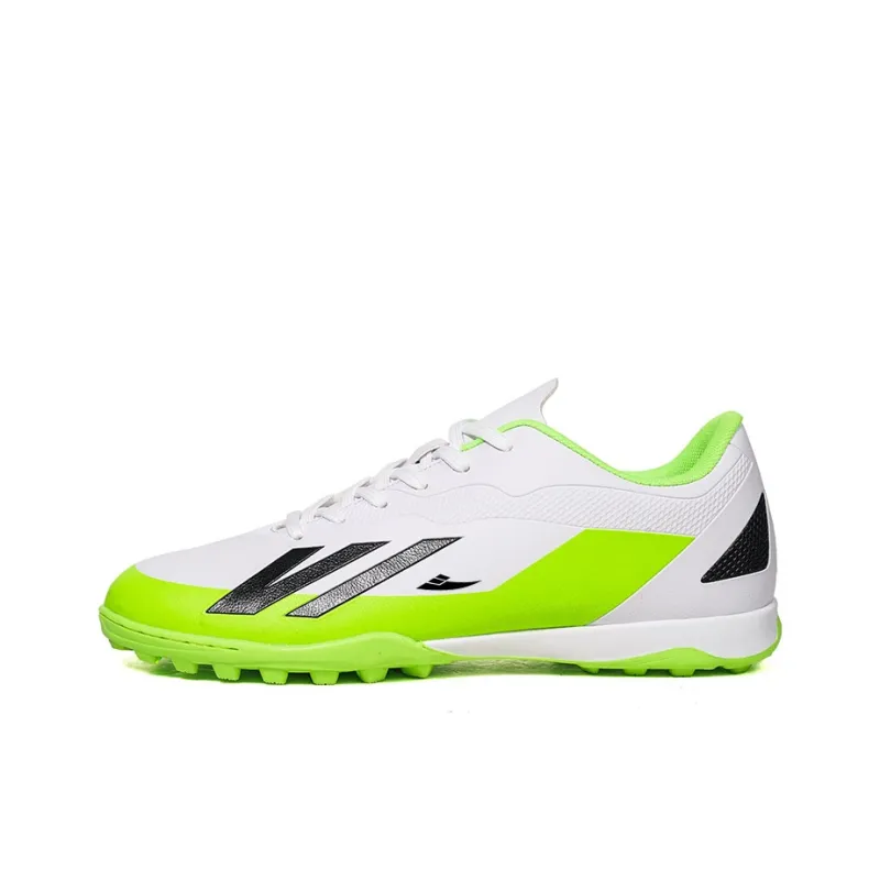 Kuding Soccer Shoes Unisex Low Top Black Royal Blue/Lake Blue/White/Orange Red-18