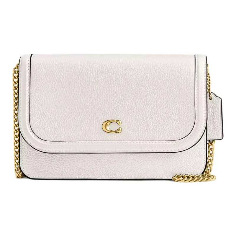 COACH Legacy Pebbled Leather Shoulder Bag Crossbody Bag Mini Women's White-0