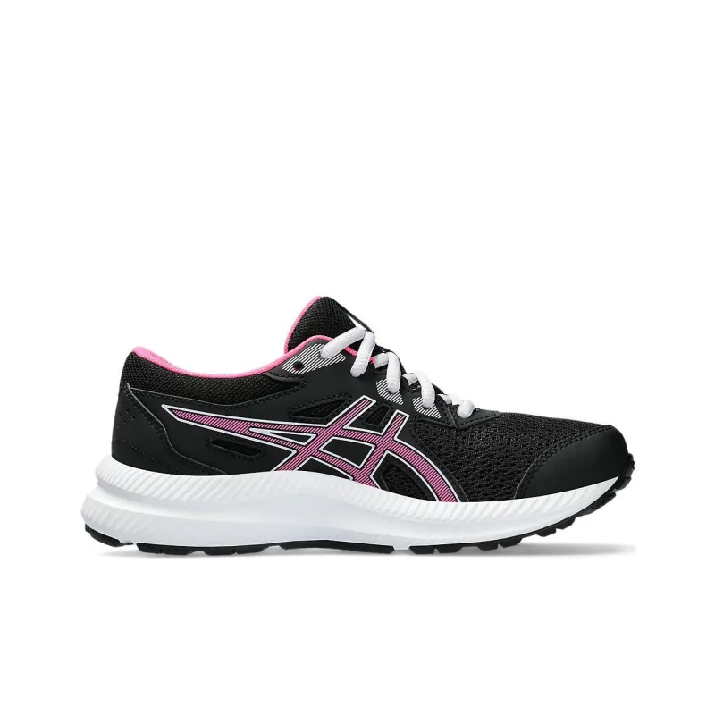 Asics Gel-Contend 8 Anti-Slip And Wear-Resistant Lightweight Low-Top Kids' Running Shoes Black Teenagers-1
