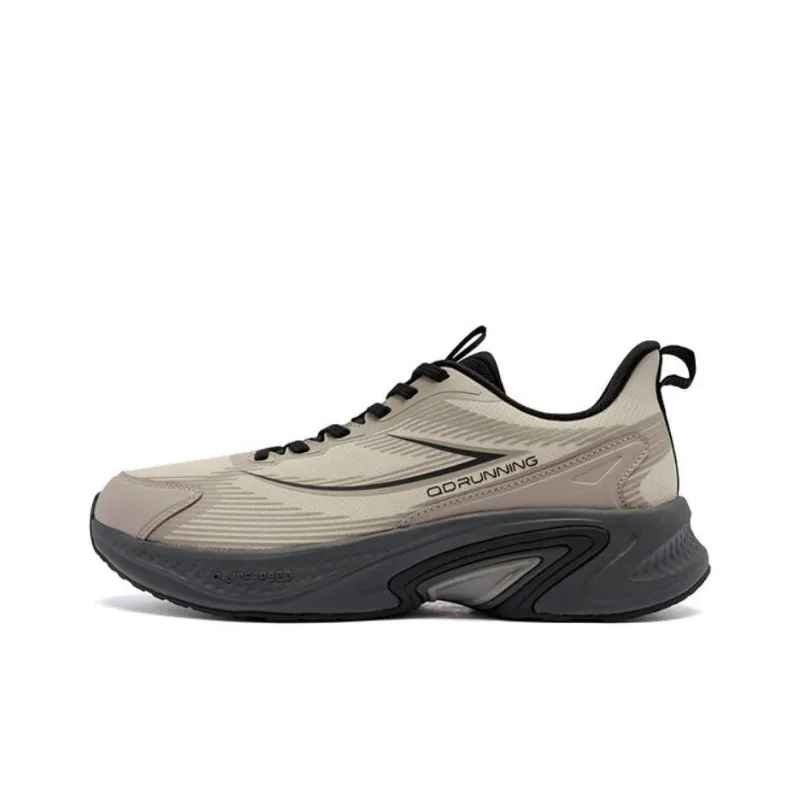 QIAODAN Anti Slip Wear Resistant Low Top Casual Running Shoes Men's Umber-0