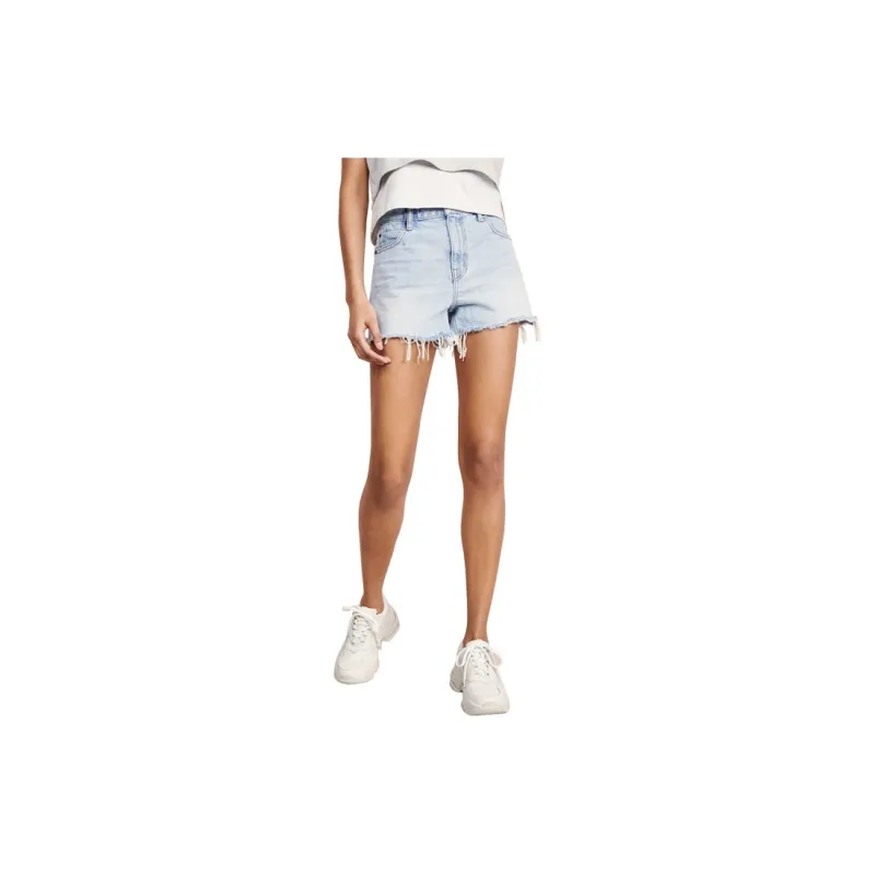 Alexander Wang Denim Shorts Women's Light Blue-1