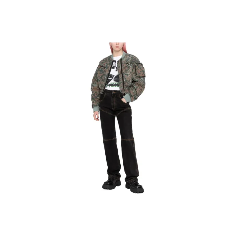 DIESEL Jackets Women's Green-2