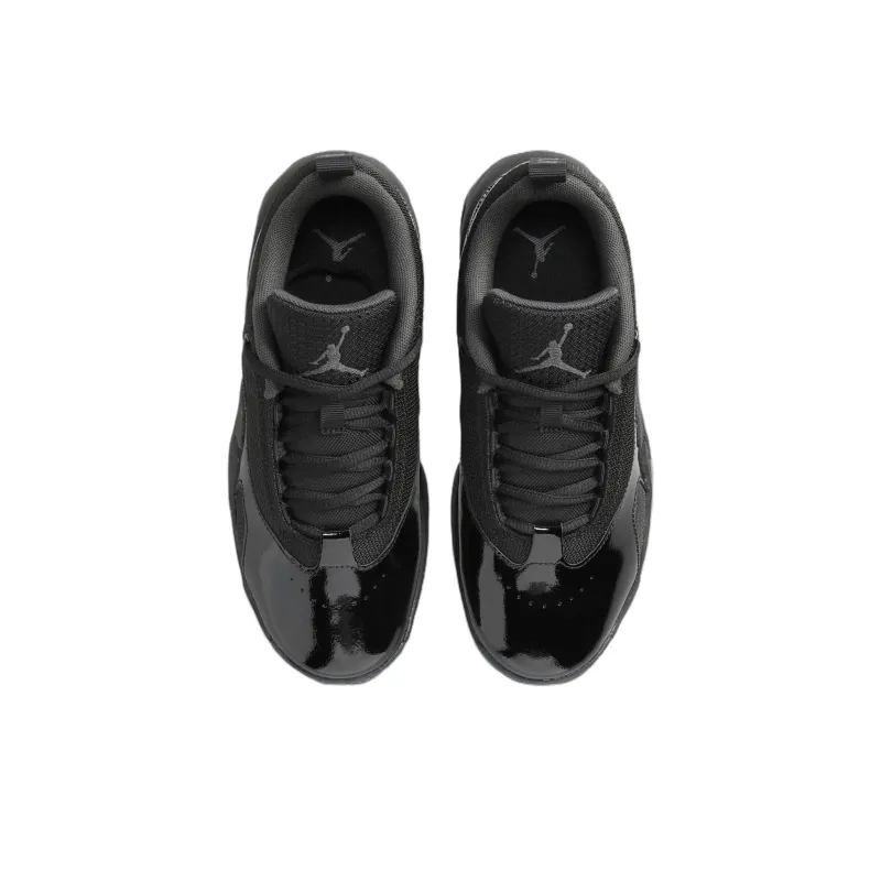 Jordan Max Aura 6 Abrasion Resistant Shock Absorbers Low Top Kids Lifestyle Shoes Black Teenagers-3