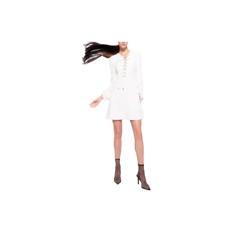PINKO Long Sleeved Dress Women's White-2