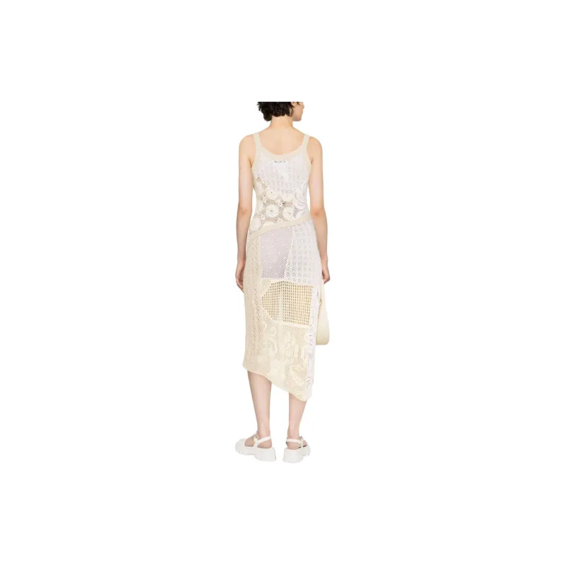 Marine Serre Panelled Crochet Dress-2