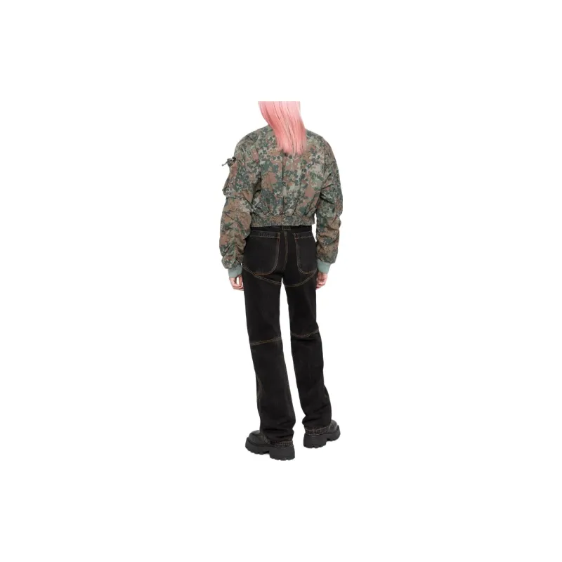 DIESEL Jackets Women's Green-3
