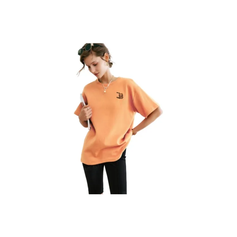 Olrain T Shirts Women's Orange-2