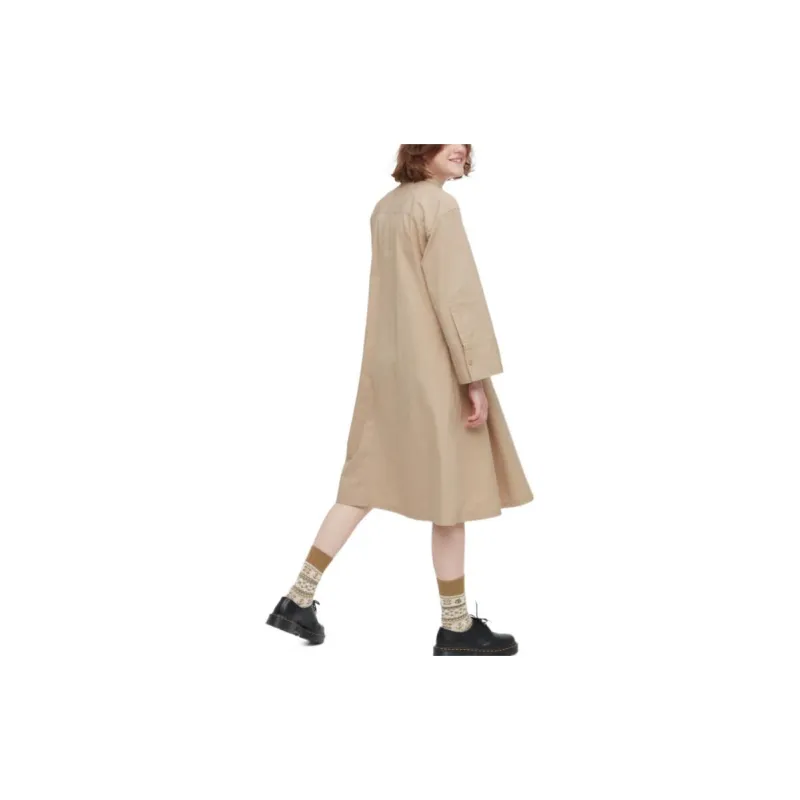Marni X UNIQLO Marni Co-Branding Long-Sleeved Dresses Women's Khaki-2