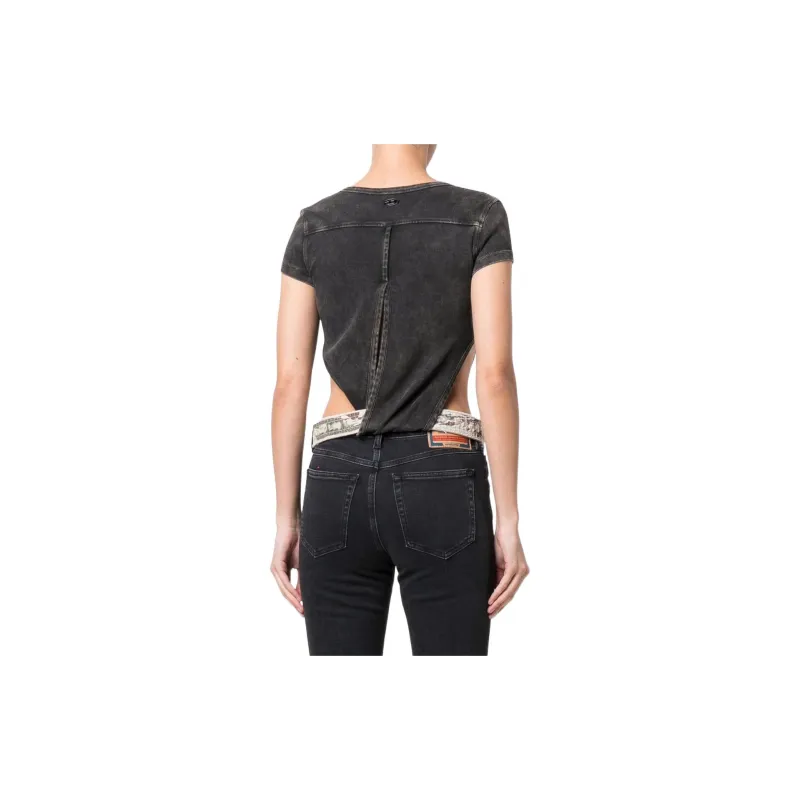 DIESEL Crop Tops Women's Black-3