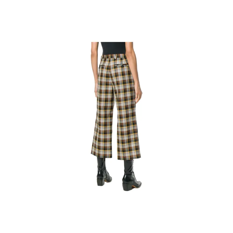 MIU MIU FW22 Casual Pants Women's Yellow-2