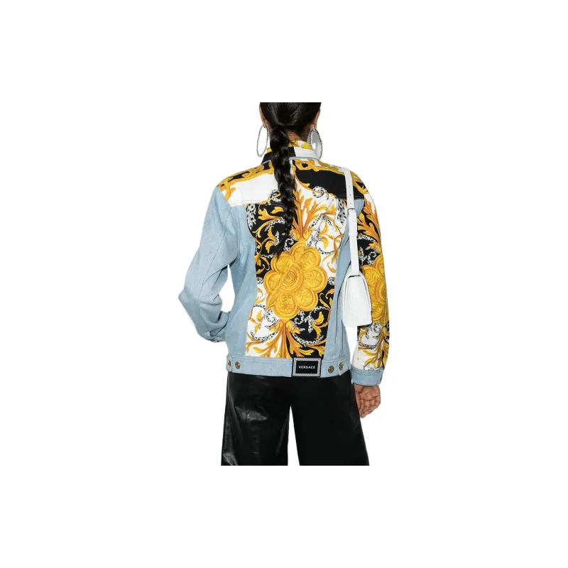 VERSACE Denim Jackets Women's Multicolor-2