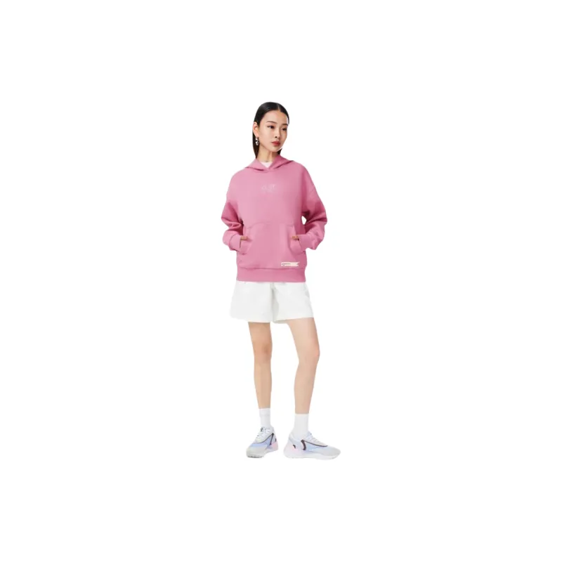 LINING Sports Trend Series Sweatshirts Women's Dark Rosy Red-2