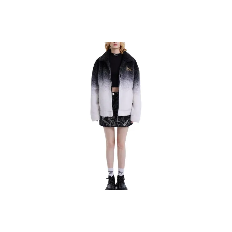 Boy London Velvet Jackets Women's Gray-2