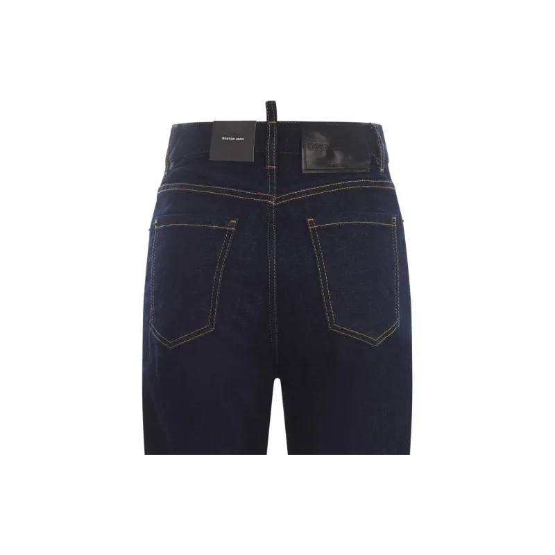 DSQUARED 2 Logo Tag Straight Leg Jeans-6