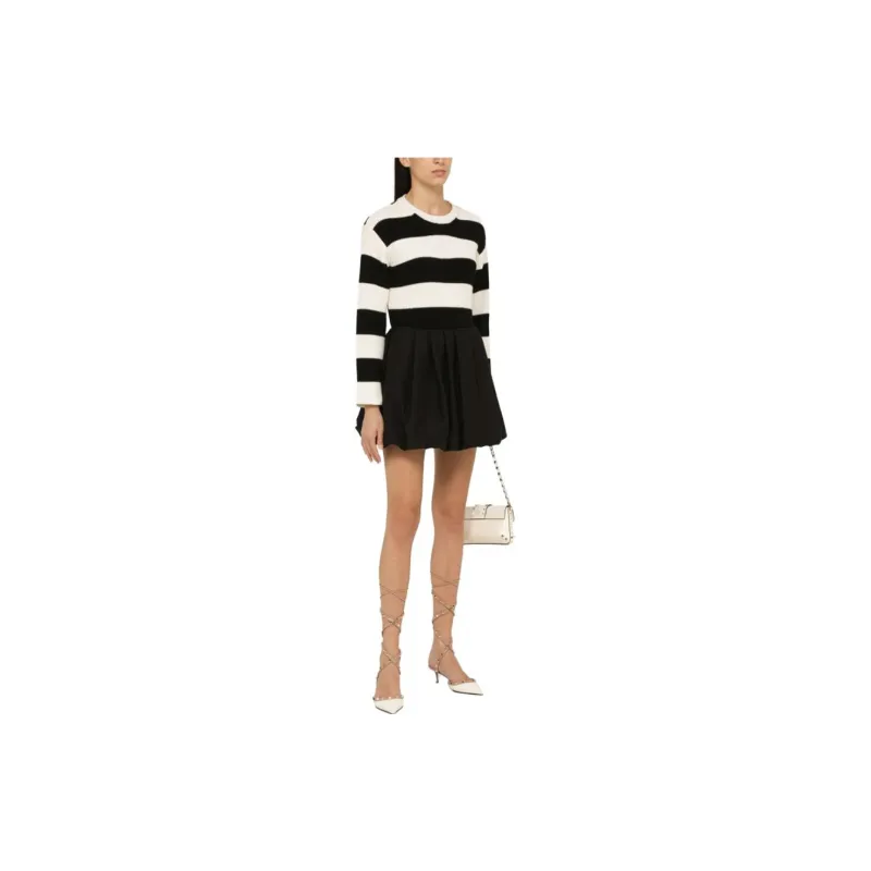 Valentino Striped Crewneck Knitted Jumper-1