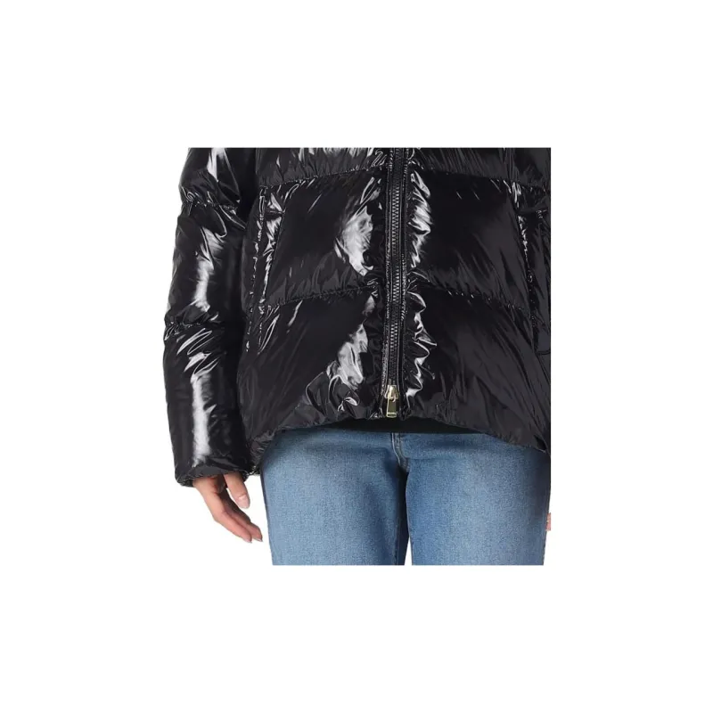 PINKO High Shine Hooded Puffer Jacket-2