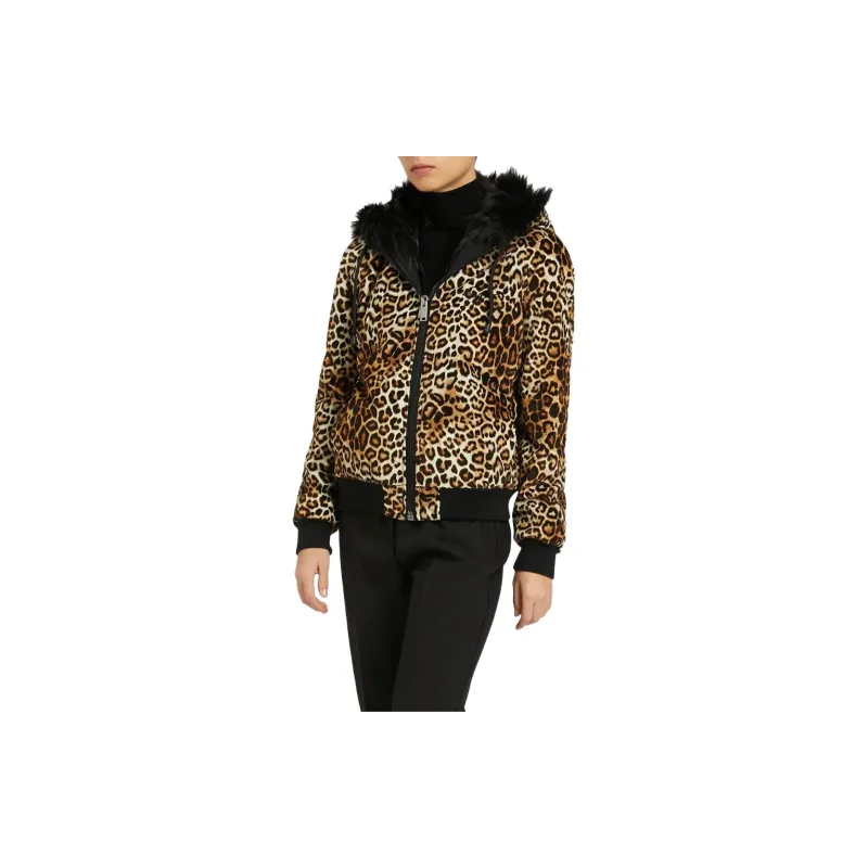 Giuseppe Zanotti Tasha Leopard print Hooded Jacket-3