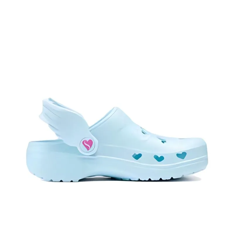 Skechers Foamies Anti Slip Wear Resistant Children's Sandals Blue Teenagers-1