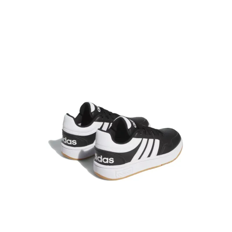 Adidas Neo Hoops 3.0 Anti Slip Wear Resistant Low Top Kids' Skateboarding Shoes Black White Kids'-3