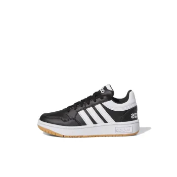 Adidas Neo Hoops 3.0 Anti Slip Wear Resistant Low Top Kids' Skateboarding Shoes Black White Kids'
