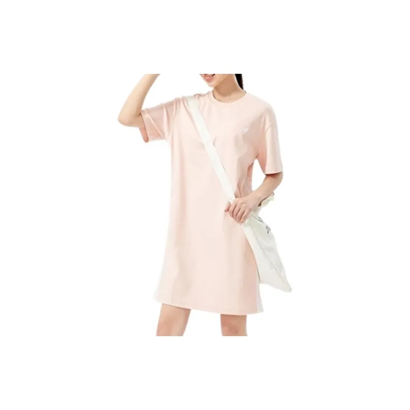 New Balance Short Sleeved Dress Women's Coral Pink-2