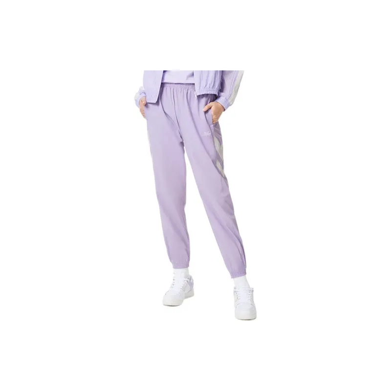 LINING Sports Life Collection Knitted Sweatpants Women's Lavender-3