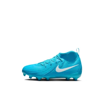 Nike Anti-Slip Wear-Resistant High-Top Kids' Soccer Shoes Blue White Kids'
