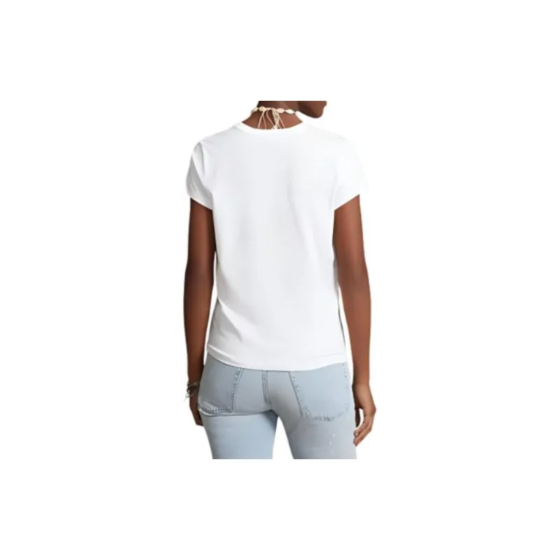 Polo Ralph Lauren T Shirts Women's White-3