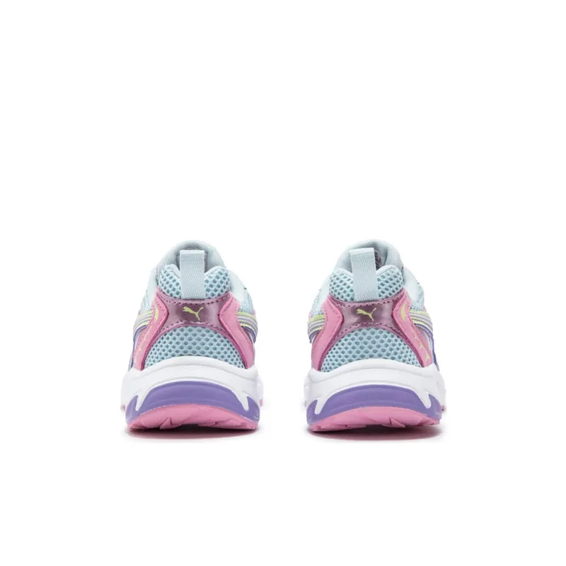 PUMA Morphic Anti Slip Wear Resistant Kids Lifestyle Shoes Blue Pink Children Aged 3 7 Years Old-3