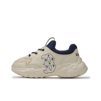 MLB Big Ball Chunky Boston Red Sox Anti Slip Wear Resistant Kids Lifestyle Shoes Beige Blue Teenagers