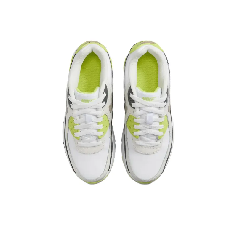 Nike Air Max 90 Anti Slip Wear Resistant Low Top Kids Lifestyle Shoes Black Green Kids'-3