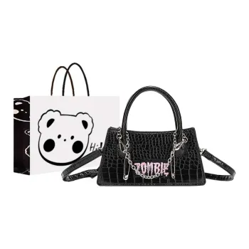 NX DOUGHNUT PU Shoulder Bag Crossbody Bag Handbag Small Size Women's Black