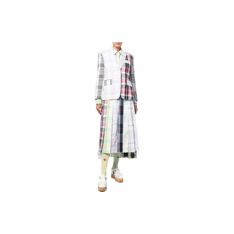 THOM BROWNE Check pattern Cotton Blazer-1