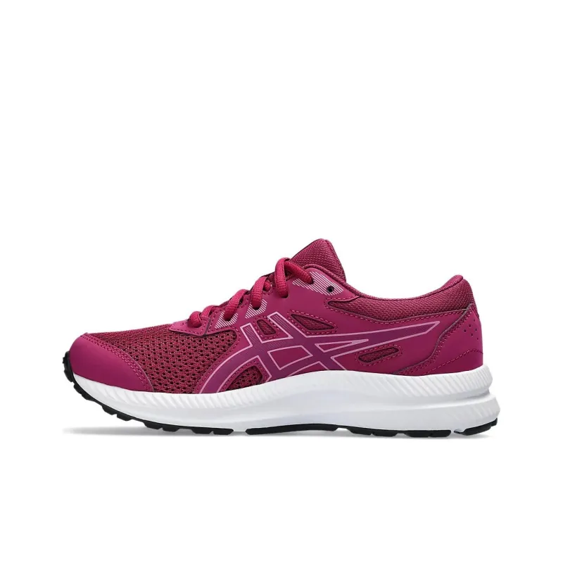 Asics Gel-Contend 8 Anti-Slip And Wear-Resistant Lightweight Low-Top Kids' Running Shoes Red Purple Teenagers-0