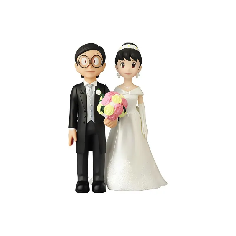 Medicom Toy Doraemon Characters Doraemon Accompanies Me, Nobita And Shizuka's Wedding, Figure 9.8cm Scale Figures-1