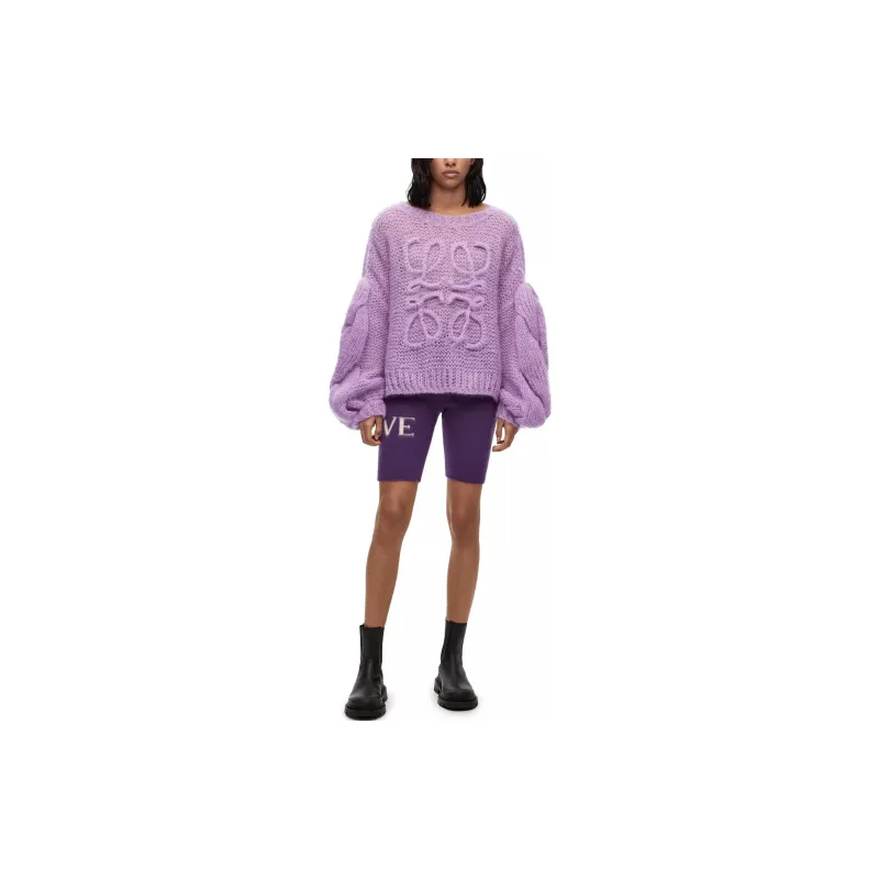 LOEWE Anagram Sweater 'Parma Violet'-1