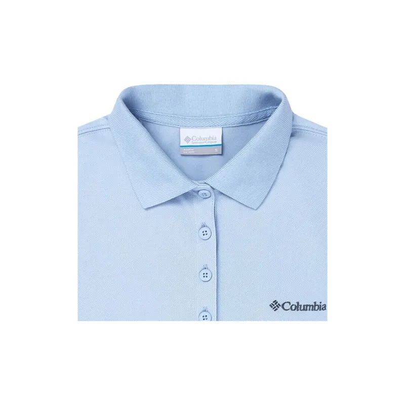 Columbia Polo Shirt Women's Light Blue-5