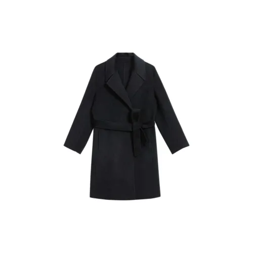 Yiner Coats Women's Black