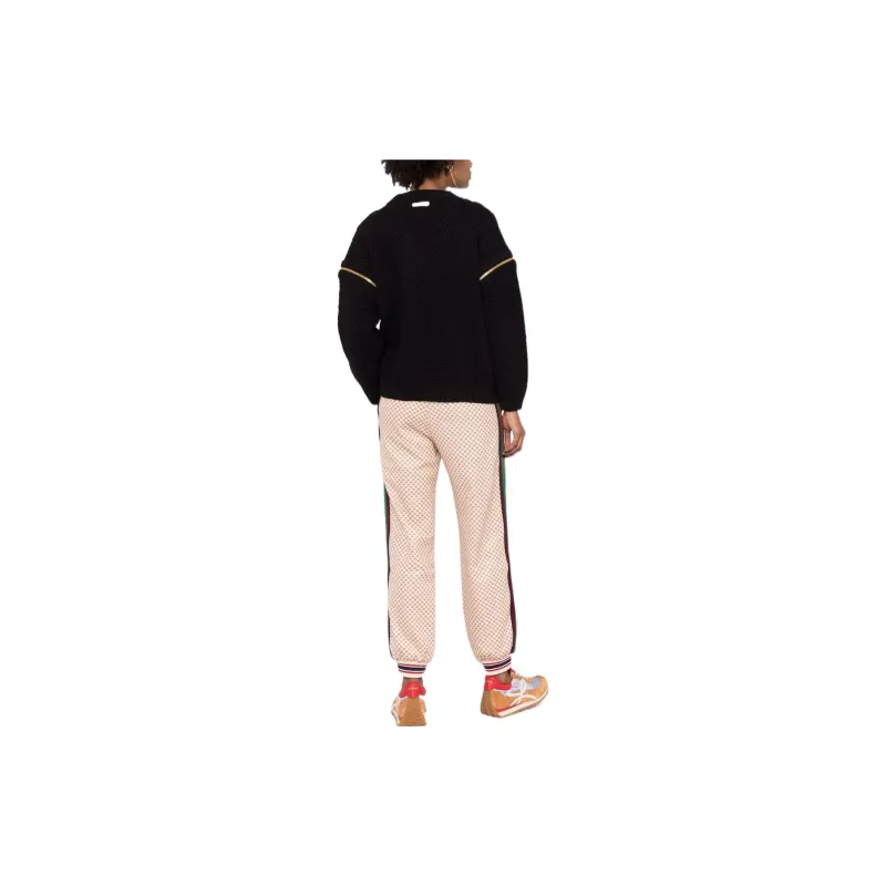 GUCCI Detachable Sleeves Knit Sweatshirt Black-2