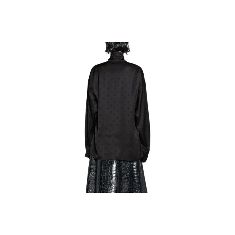 Balenciaga Tie-Neck Blouse-4