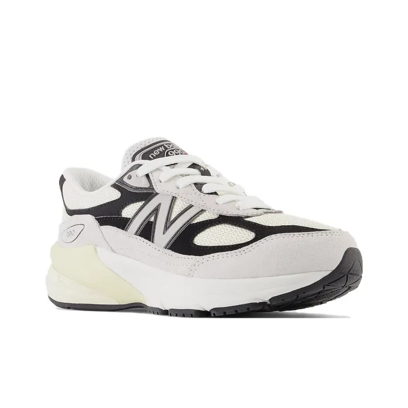 New Balance NB 990 V6 Cushioning, Wear Resistant Low Top Kids' Running Shoes Gray Black Teenagers-2